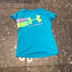 blue under armor shirt
